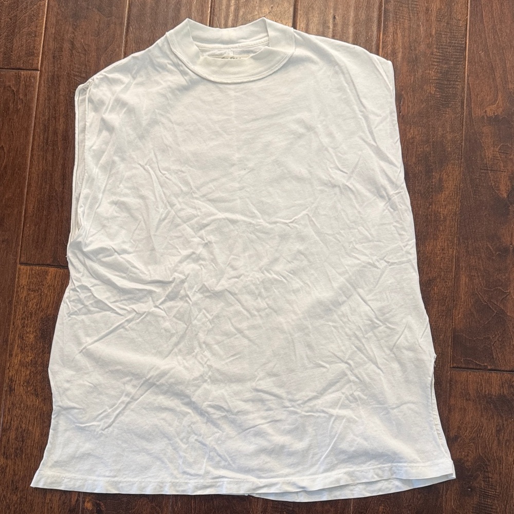 We The Free White Muscle Tank